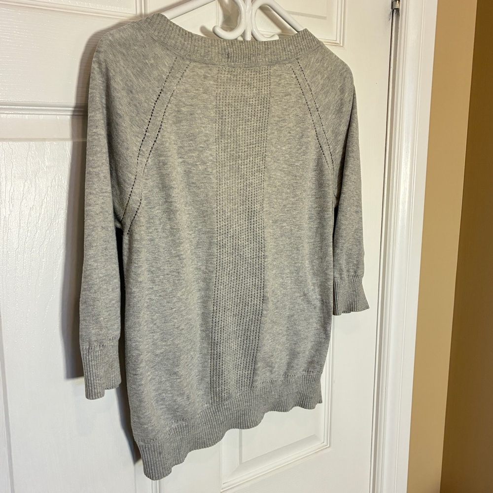 Vintage Y2K Garage Gray Button-Front Cardigan | 100% Cotton | Women’s Large - Picture 4 of 7